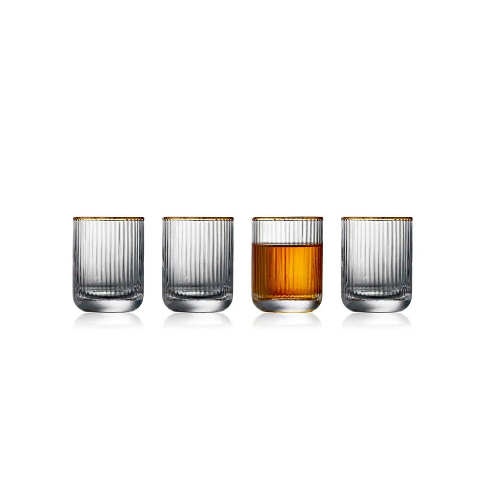 Lyngby Glas - Palermo Schnapsglas Gold 6 cl 6 Stück.