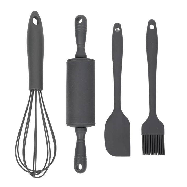 Conzept Backset für Kinder, 4-teilig, Silikon, grau