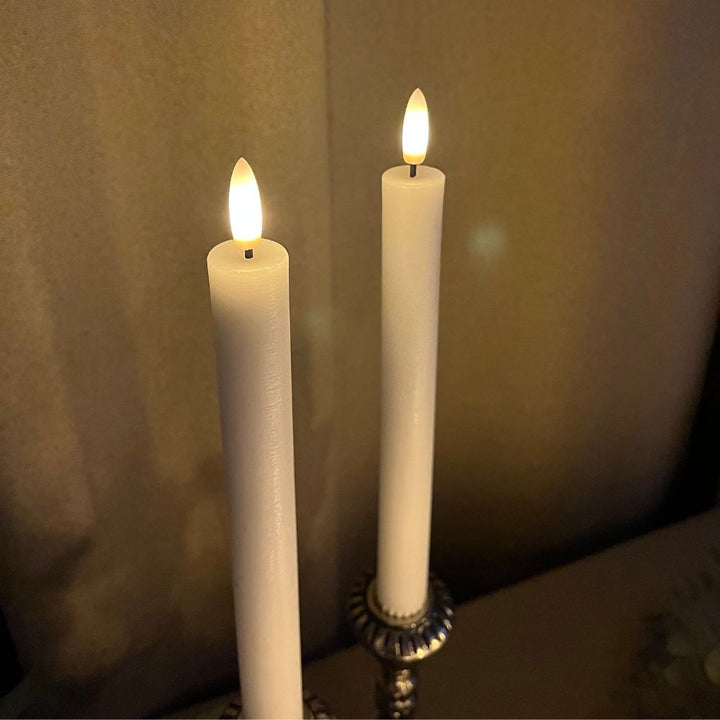 LED-Lichterkette, 10-teilig: 3 Blocklichter, 2 Kerzenlichter, 4 Teelichter, 1 Fernbedienung
