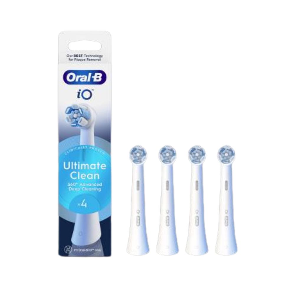 Oral-B IO Ultimate Clean 4er-Pack lose Zahnbürsten, weiß