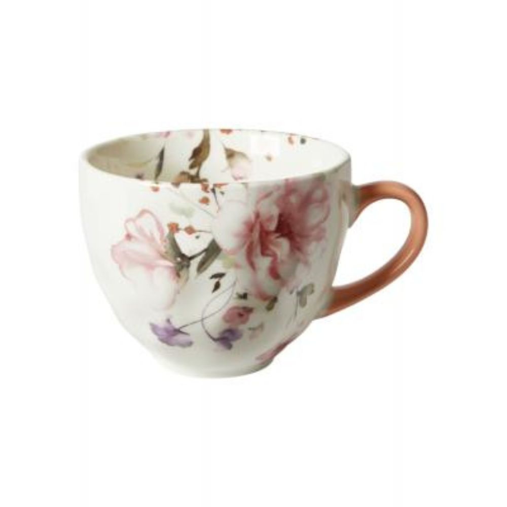 Becher Flora, 48 cl, aus Knochenporzellan, rosa