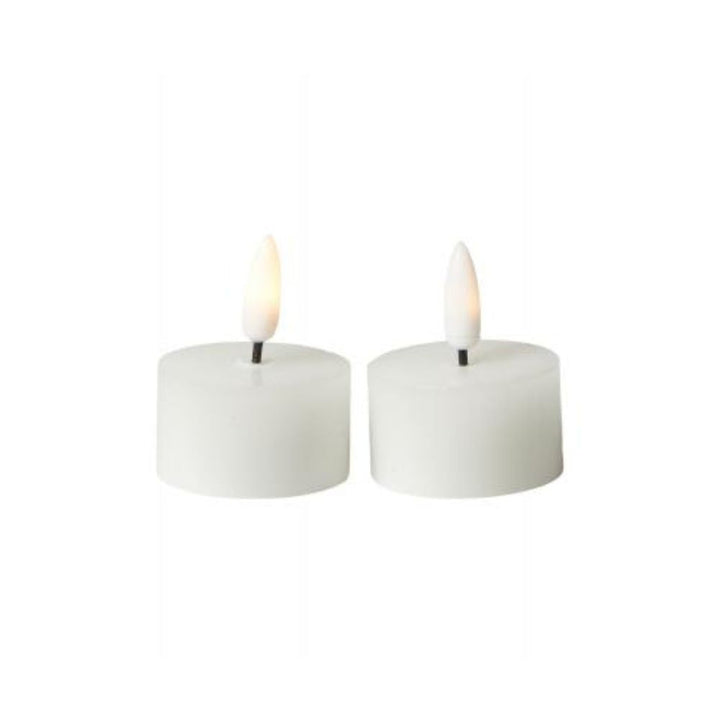 2 LED-Teelichter mit 3D-Flamme
