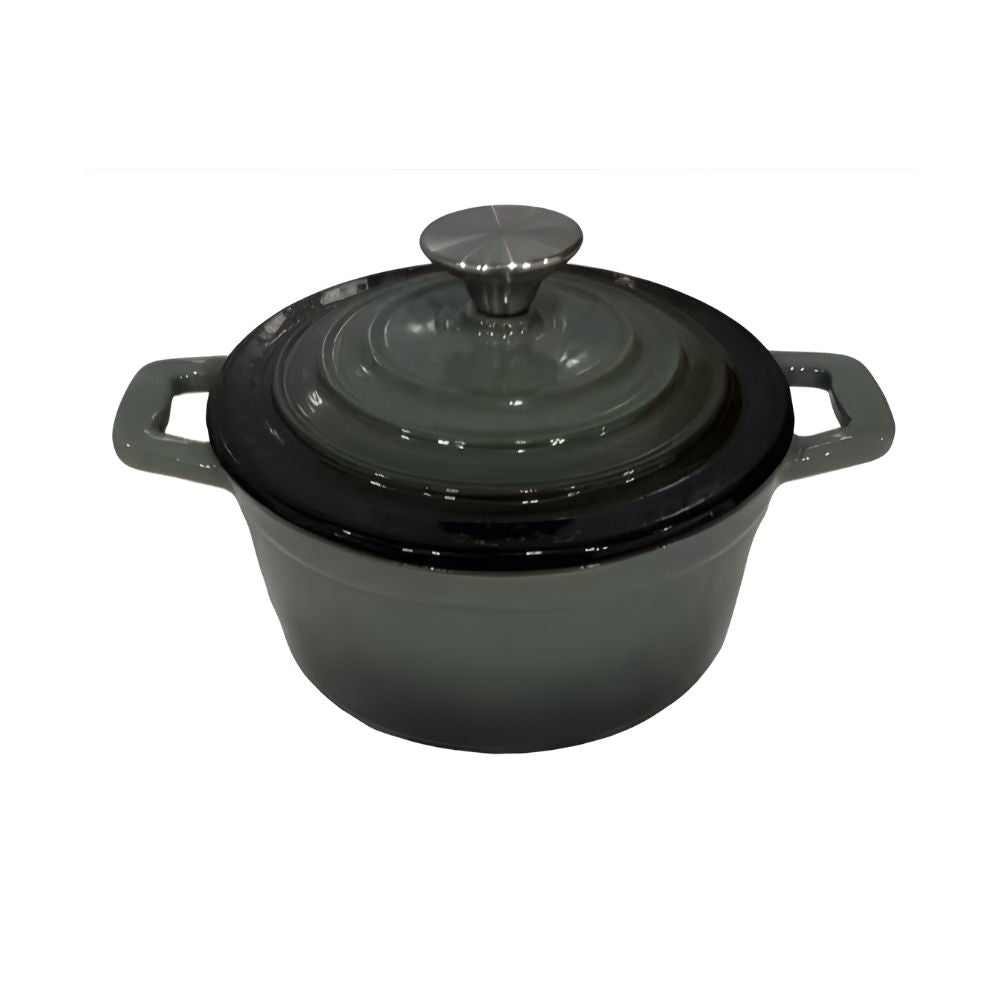 Alpina - Kasserolle 14 cm, Gusseisen, grün