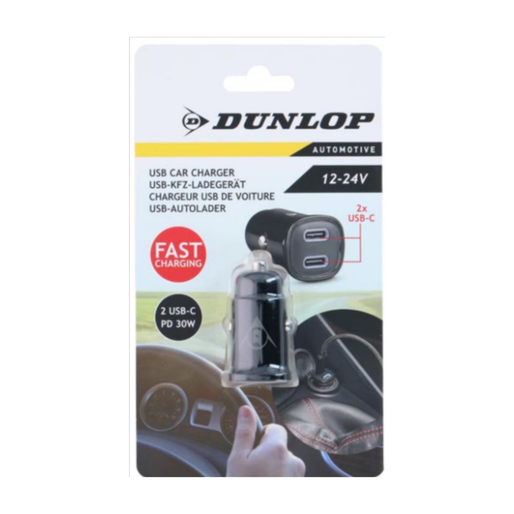 Dunlop – Kfz-Ladegerät 12–24 V USB