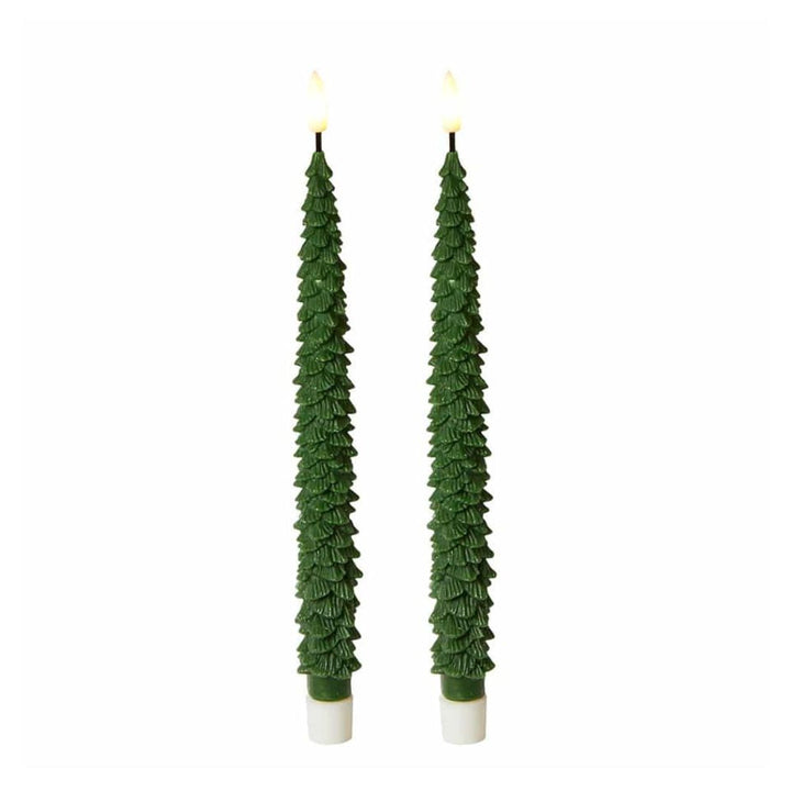 LED-Kerzenlichter - Weihnachtsbaum, 2 Stück, 25 cm, mit Fernbedienung