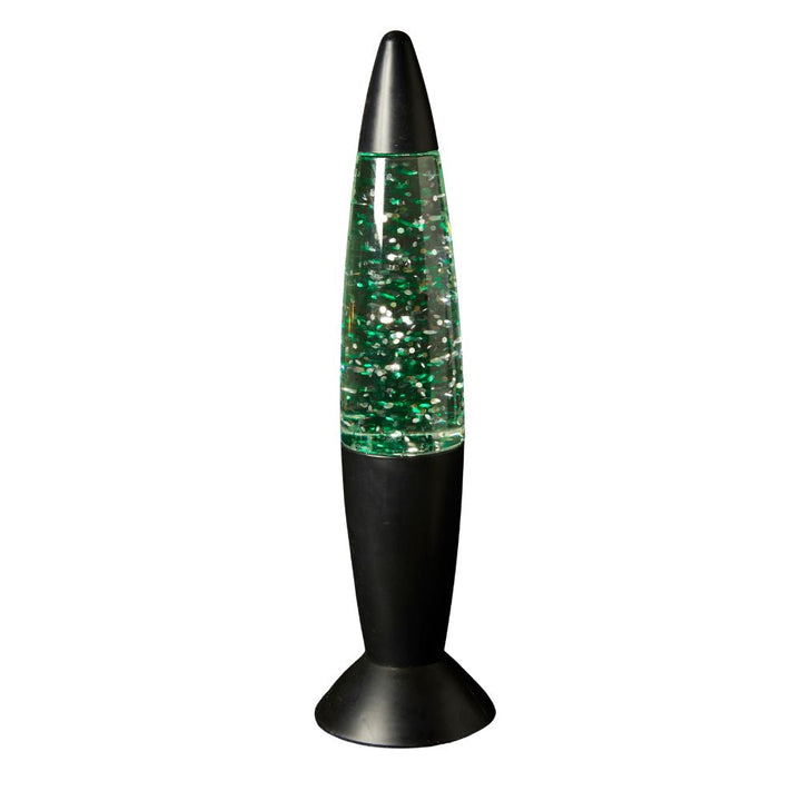 Glitzerlampe in Mattschwarz – 36 cm, batteriebetrieben