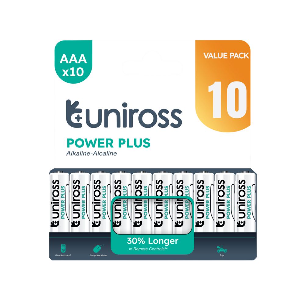 Uniross – AAA-Batterien – 10er-Packung