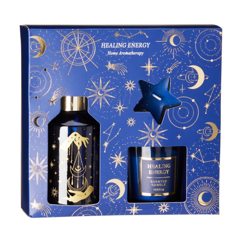Geschenkset mit Räucherstäbchen und Duftkerzen – verschiedene Designs