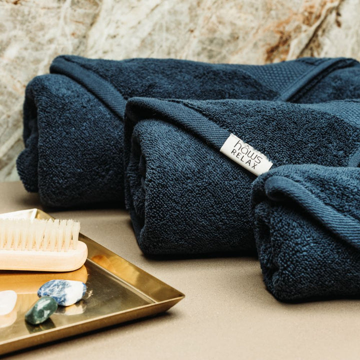 Haws Relax – Handtuchset, 4-teilig, Marineblau