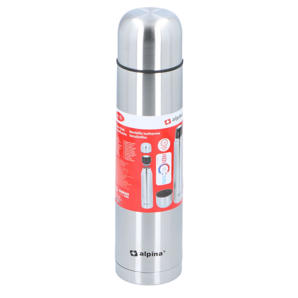 Alpina - Thermosflasche aus Edelstahl 1000 ml