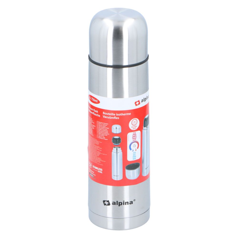 Alpina - Thermosflasche aus Edelstahl 750 ml