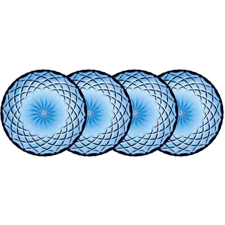 Lyngby Glass – Sorrento Schale, Durchmesser 16 cm, 4 Stück, Blau