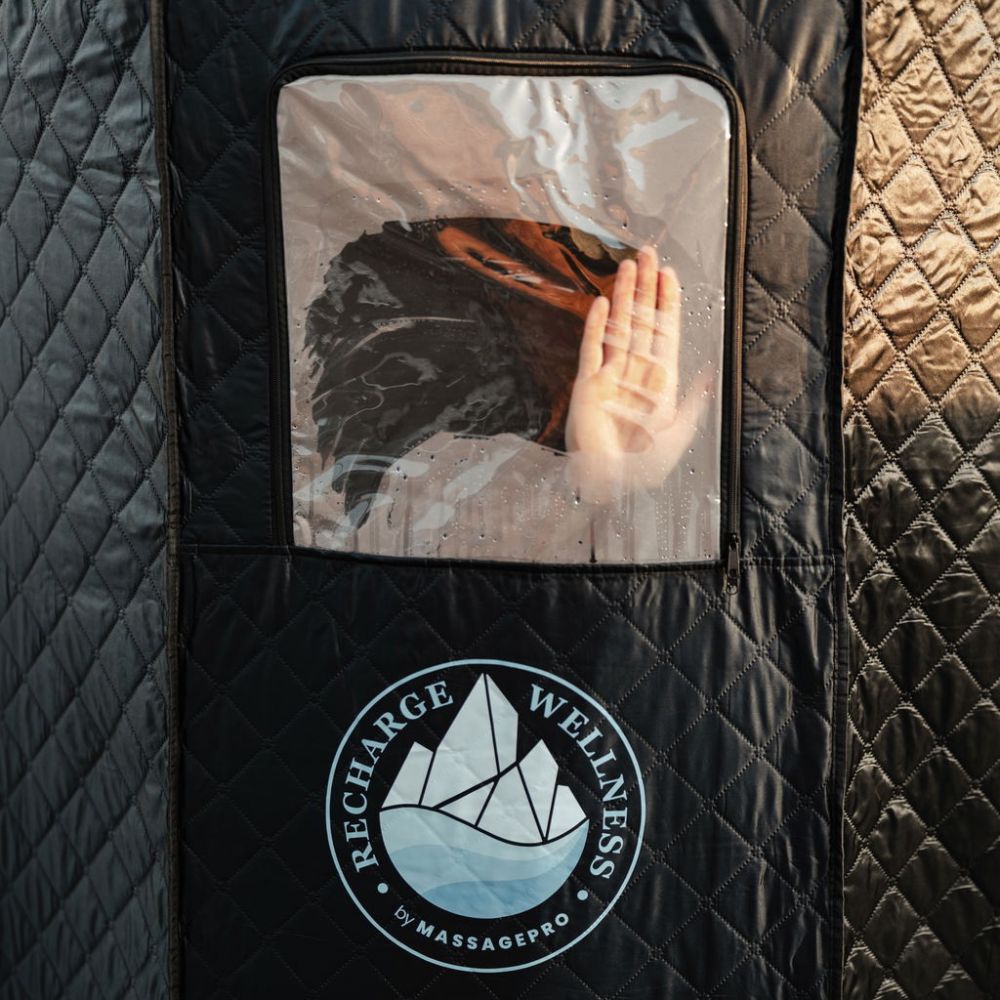 Dampfsauna schwarz 90x90x180 cm