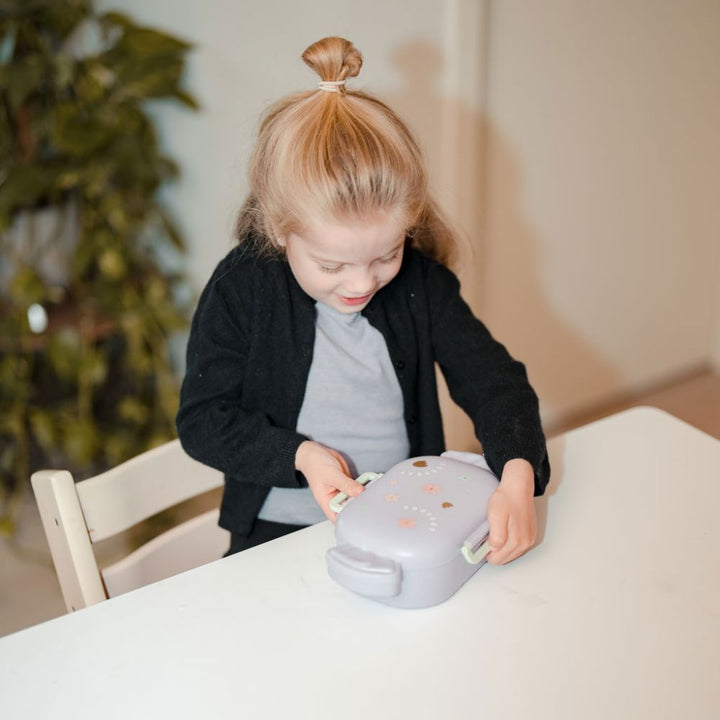Lunchbox – mit Fächern und Besteck – verschiedene Designs
