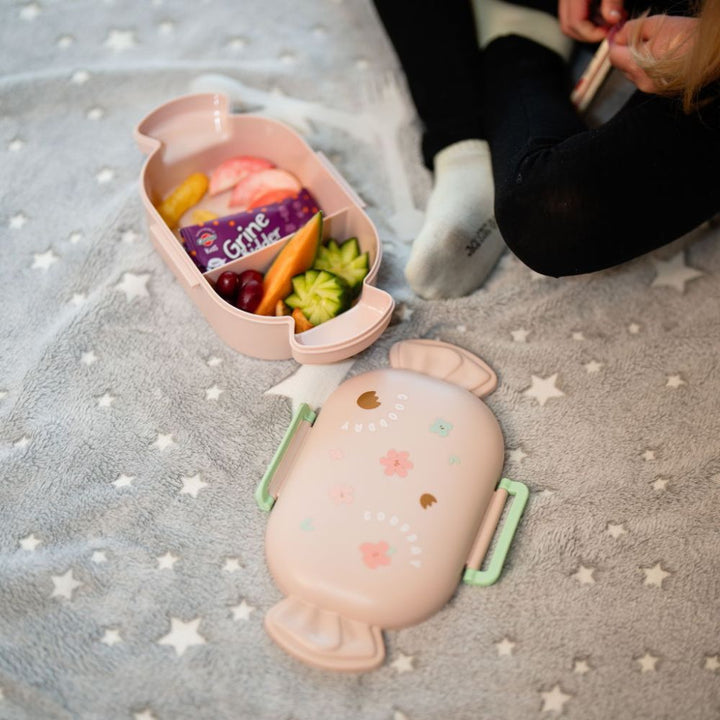 Lunchbox – mit Fächern und Besteck – verschiedene Designs