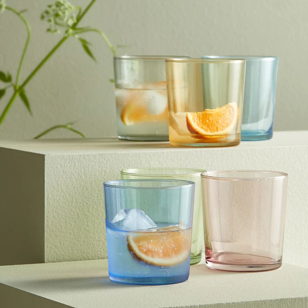 Aida - Café Wasserglas, mehrfarbig, 6-teilig, 34,5 cl