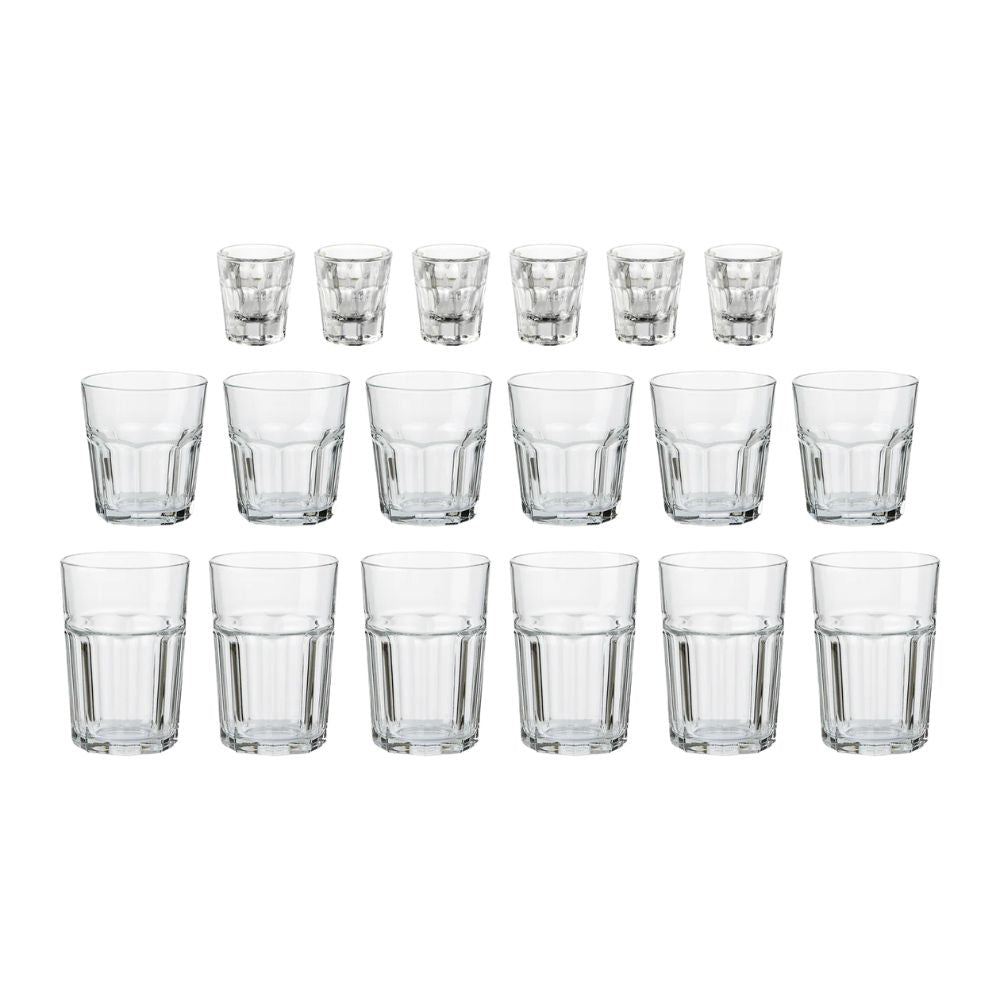 Aida – Atelier Granit-Caféglas-Set, 18-teilig