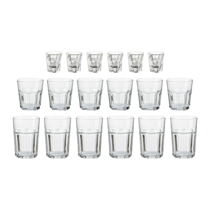 Aida – Atelier Granit-Caféglas-Set, 18-teilig
