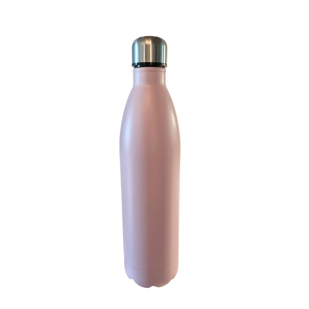Thermosflasche doppelwandig, Edelstahl, 1000 ml, rosa