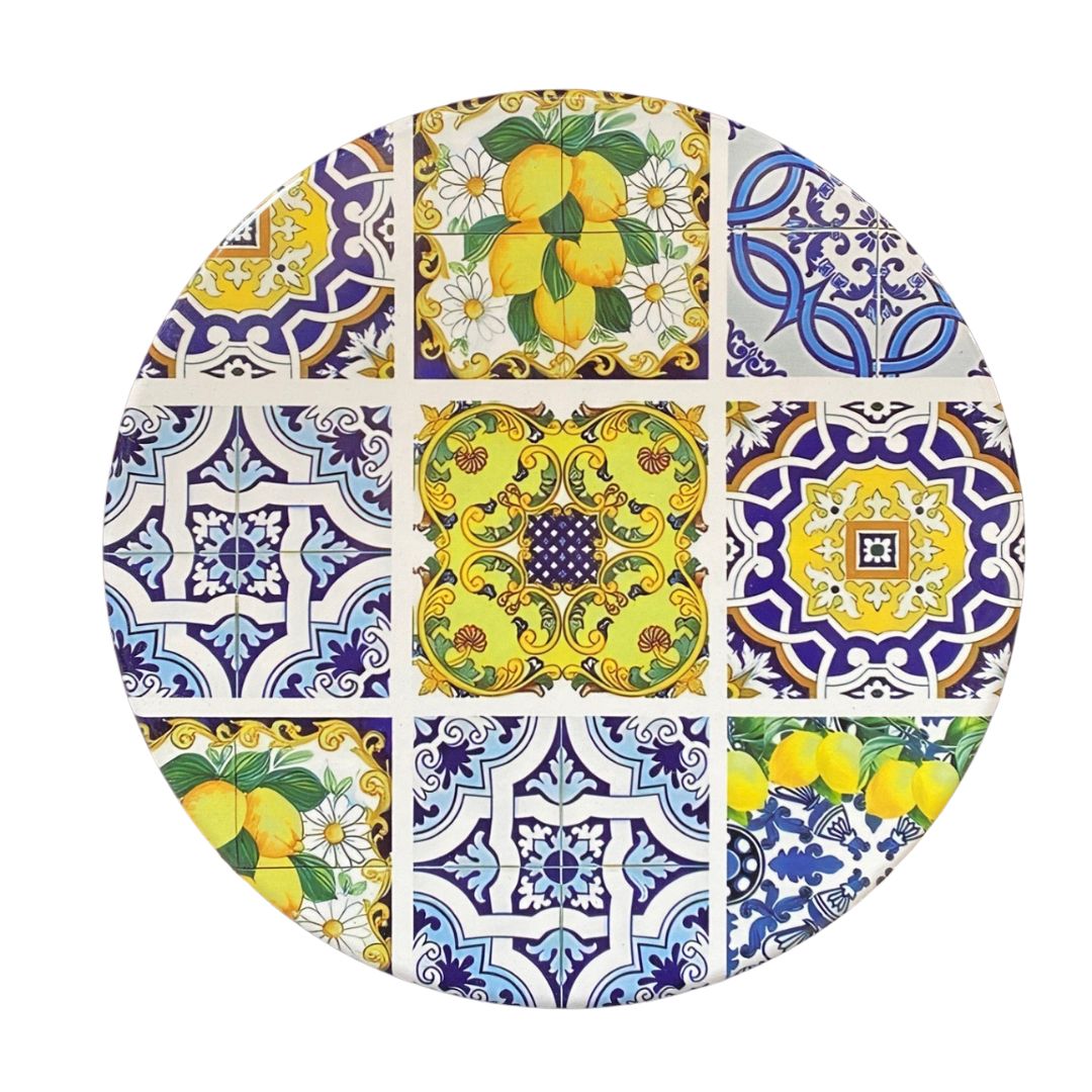Keramikuntersetzer mit Korkboden, Ø 25 cm – Eselmotiv