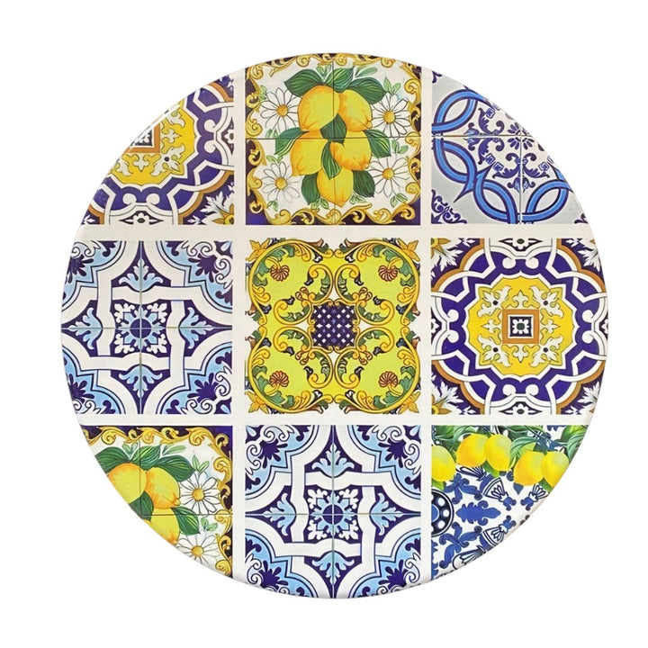 Keramikuntersetzer mit Korkboden, Ø 25 cm – Eselmotiv