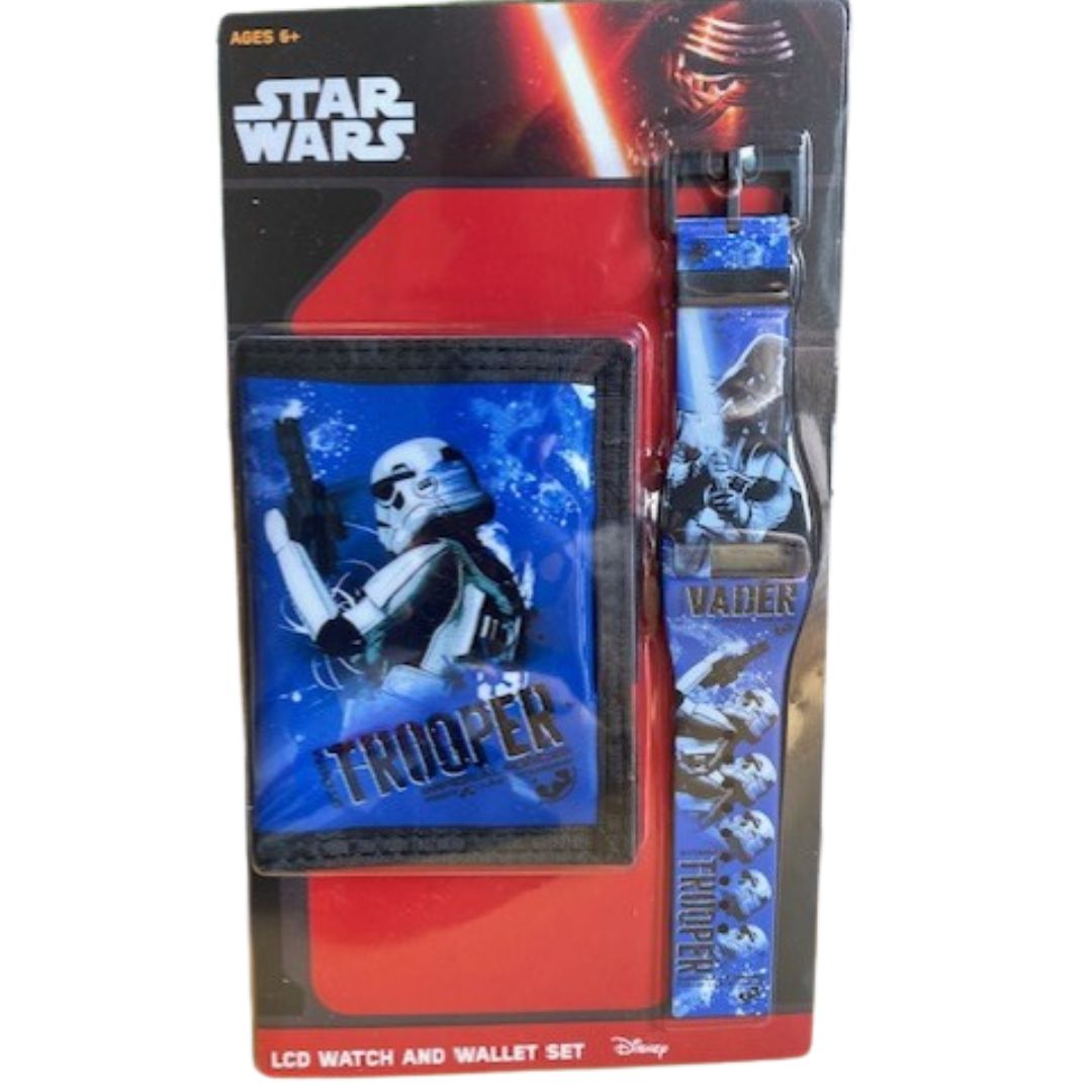 Disney – Star Wars LCD-Uhr und Geldbörse