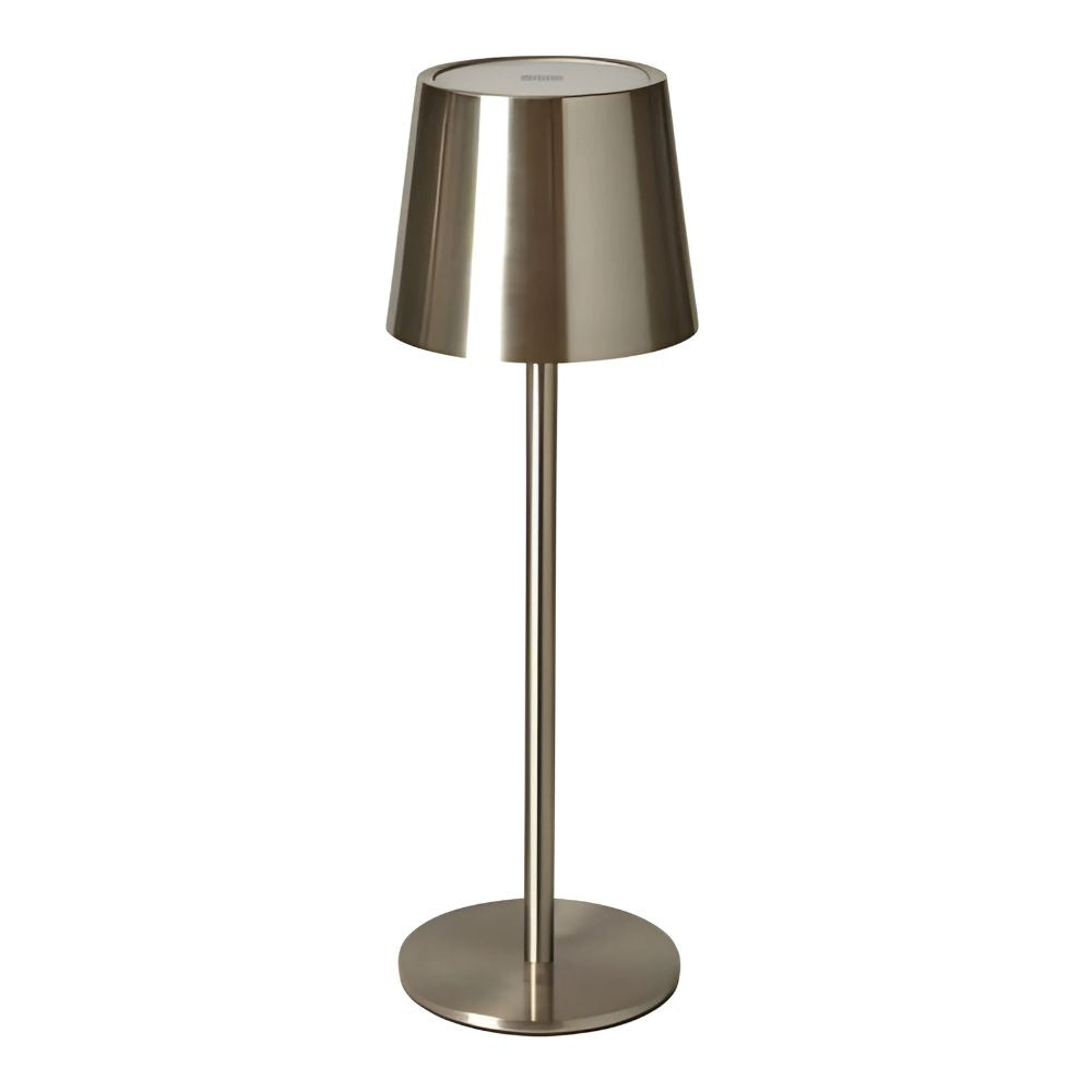 Tischleuchte mit Touch-Funktion in Silber, 27,5 cm