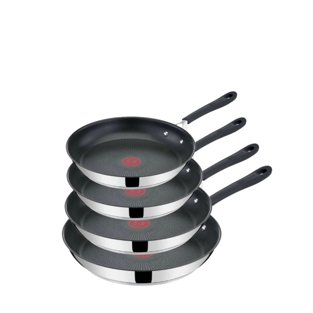 Jamie Oliver - Edelstahl-Bratpfannenset (20, 24, 26 &amp; 28 cm)