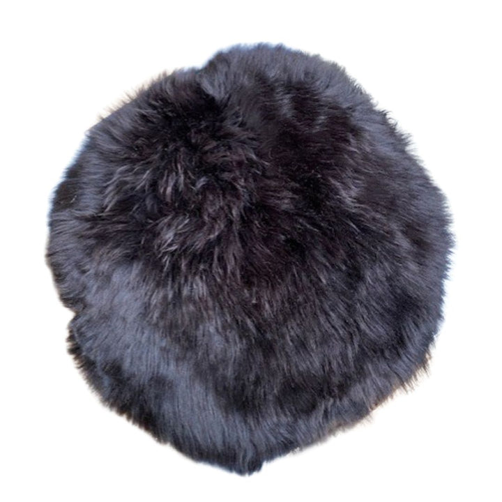 Neuseeländisches Original-Sitzkissen Ø34 cm Braun