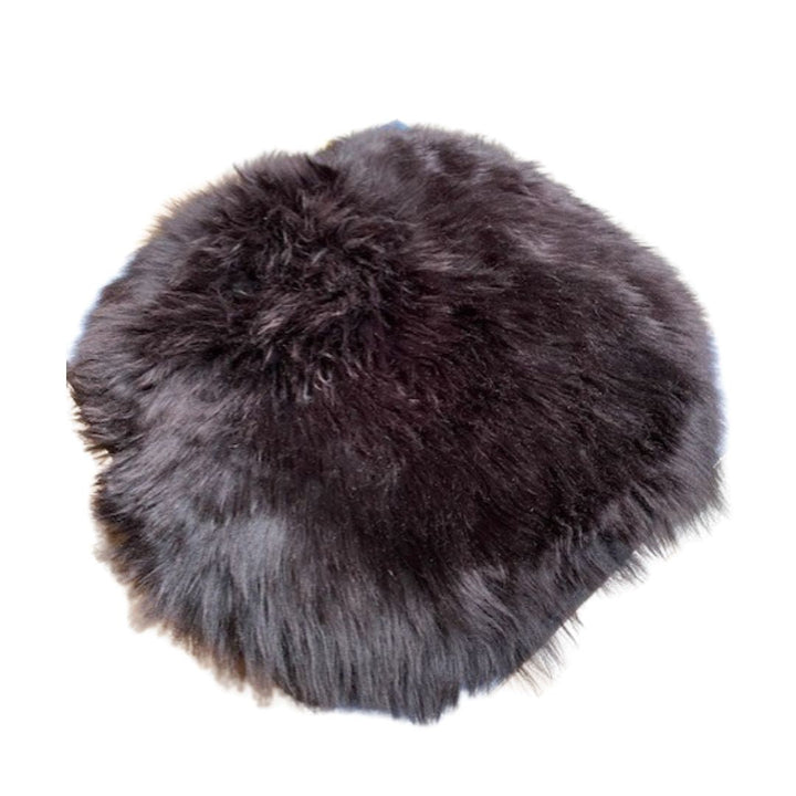 Neuseeländisches Original-Sitzkissen Ø34 cm Braun