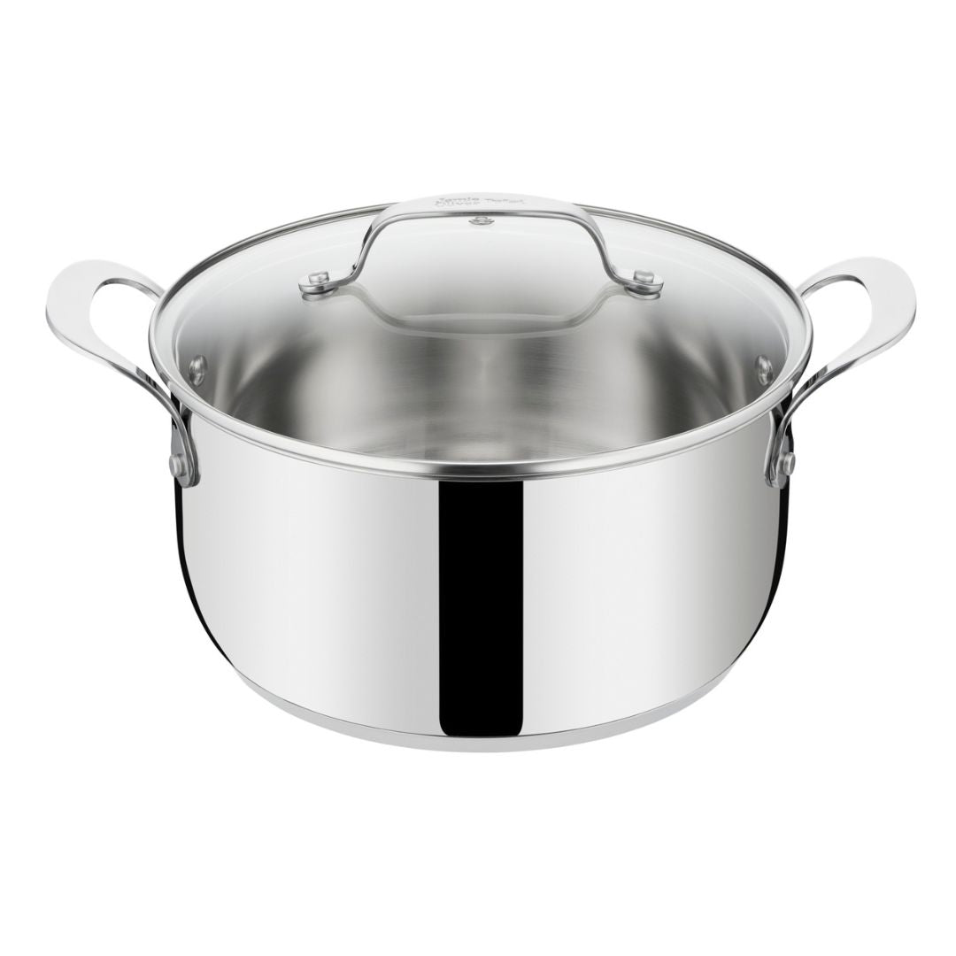 Jamie Oliver – Essential Edelstahltopf 24/5,2 l cm mit Deckel