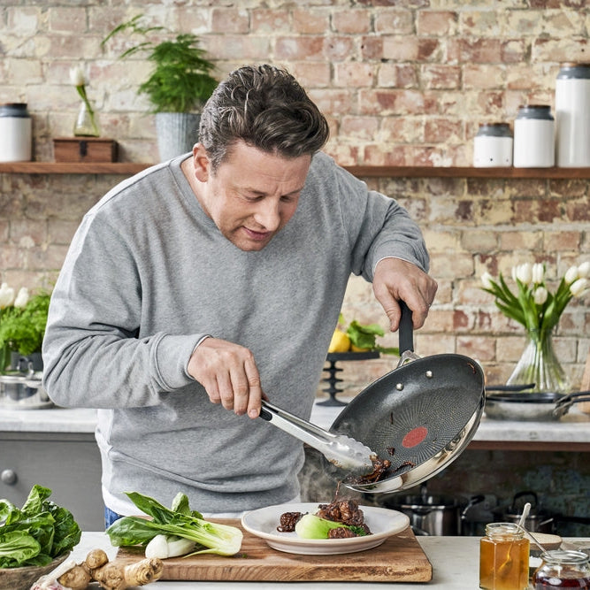 Jamie Oliver - Edelstahl-Bratpfannenset (20, 24, 26 &amp; 28 cm)