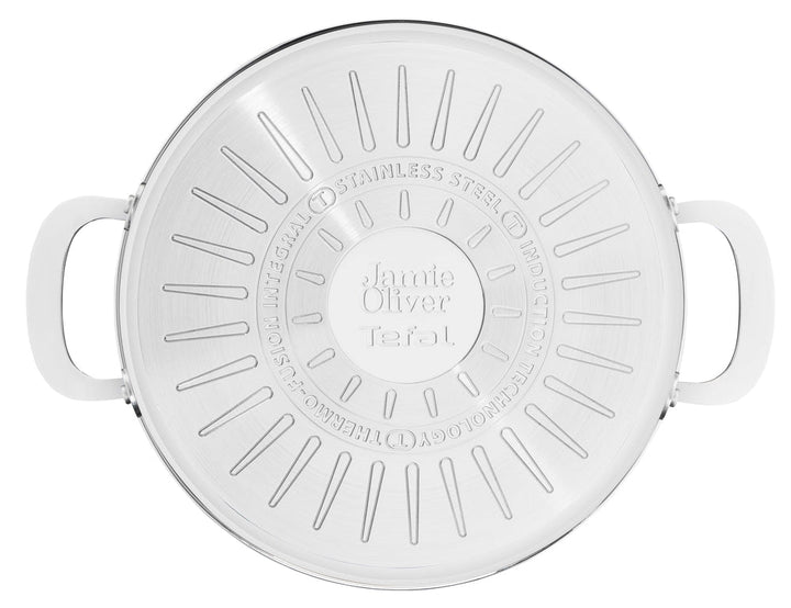 Tefal - Jamie Oliver Essential SS Schmorpfanne 25 cm 3,2 L mit Deckel