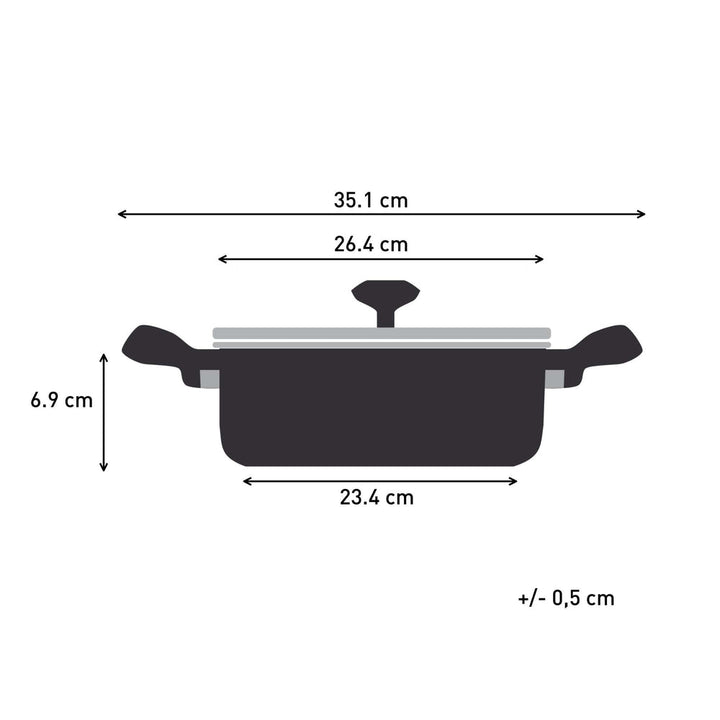 Tefal - Jamie Oliver Essential SS Schmorpfanne 25 cm 3,2 L mit Deckel