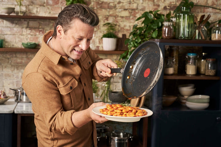 Jamie Oliver Quick &amp; Easy Edelstahl-Keramik-Bratpfanne 28 cm