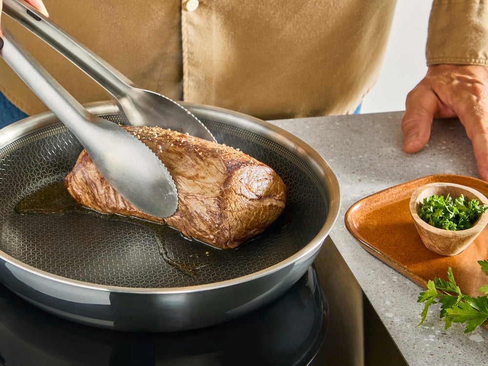 Tefal Emotion Plus Power - Bratpfanne 24 cm - SS Tri-Ply Netz PTFE