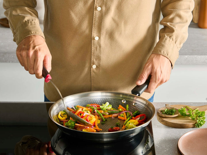 Tefal Emotion Plus Power - Bratpfanne 24 cm - SS Tri-Ply Netz PTFE