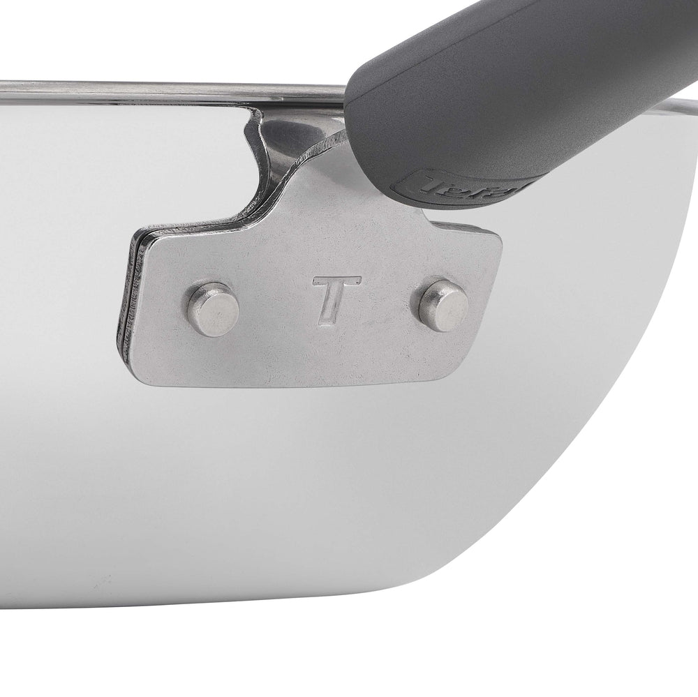 Tefal Emotion Plus Power SS Tri-Ply mesh PFTE wokpande 28 cm med låg