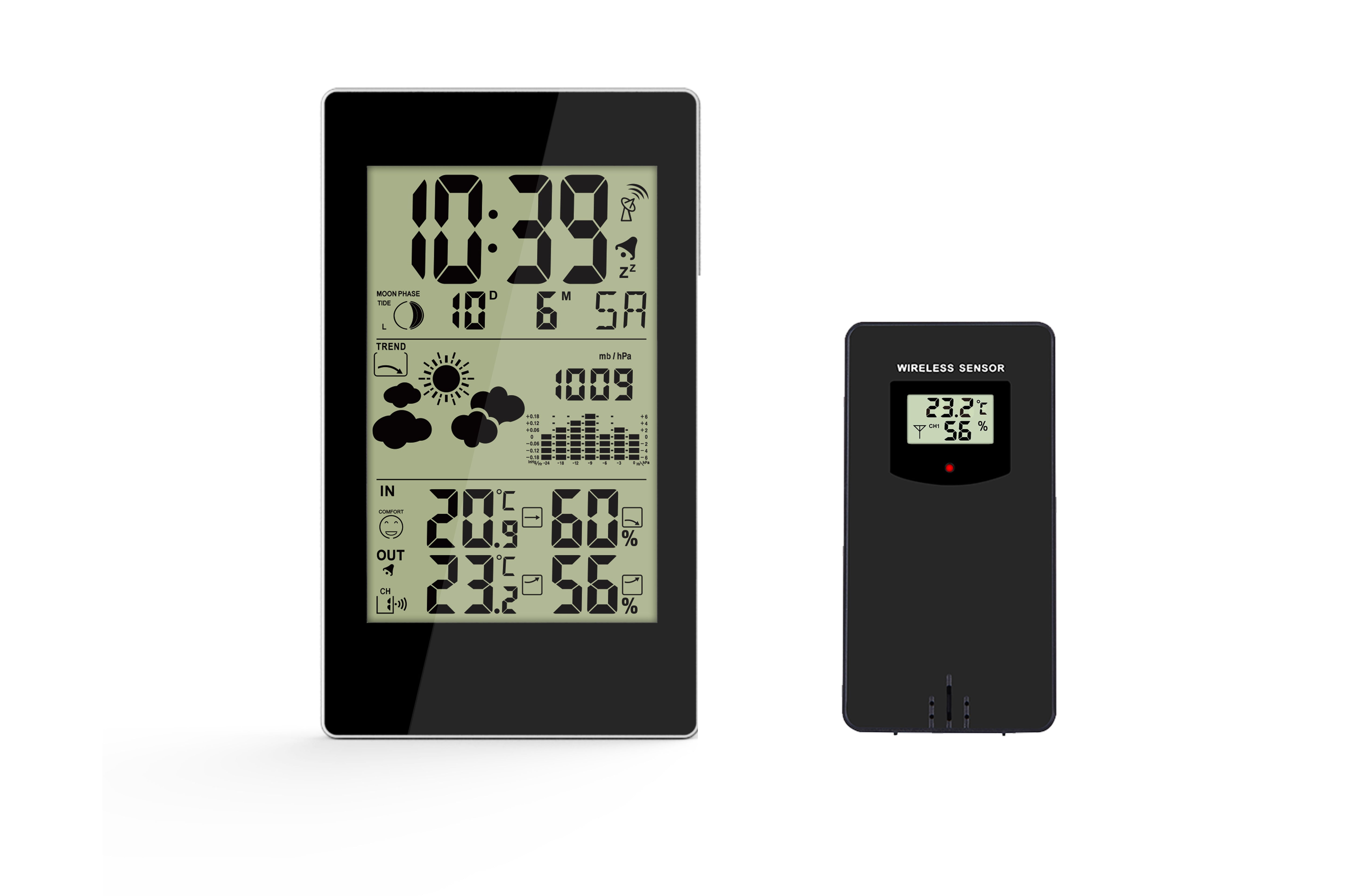 Conzept – Wetterstation mit Temperaturanzeige, Alarmfunktion und Kalender