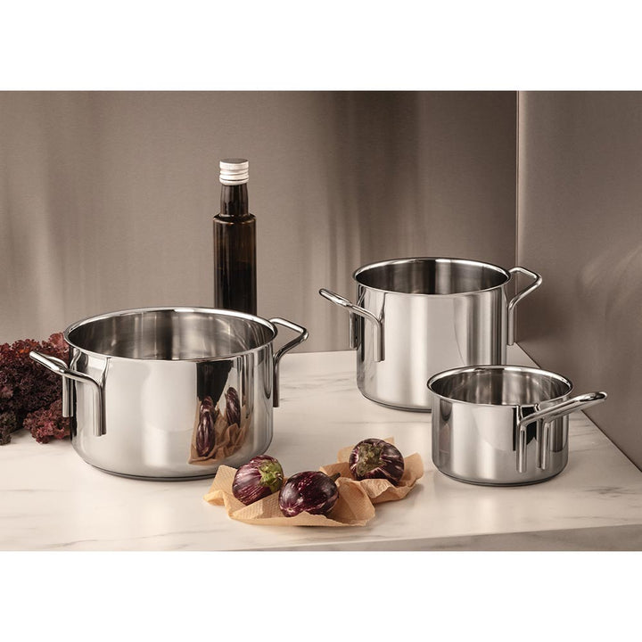 Eva Trio - Topfset 3-teilig Edelstahl (Kochtopf 1,1 l, Topf 2,2 l, Topf 3,6 l)