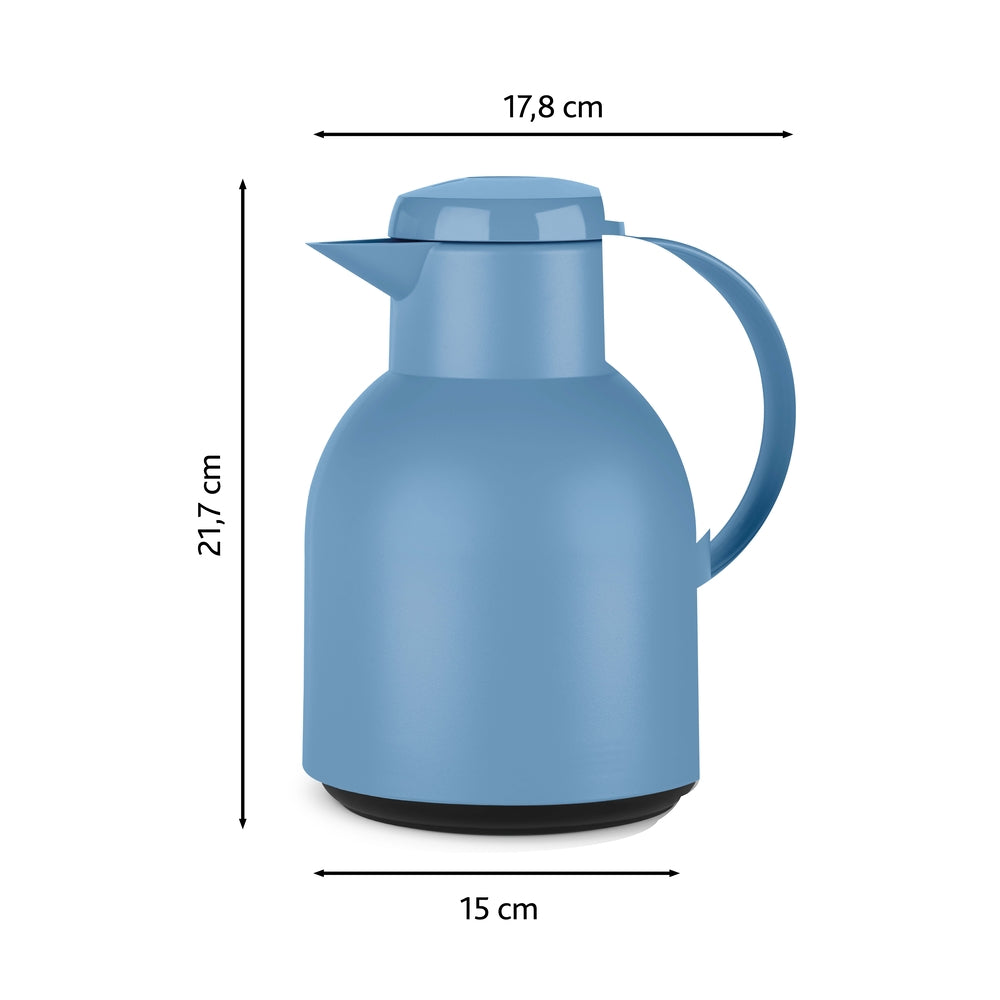 Tefal Samba Thermoskanne 1 L, puderblau
