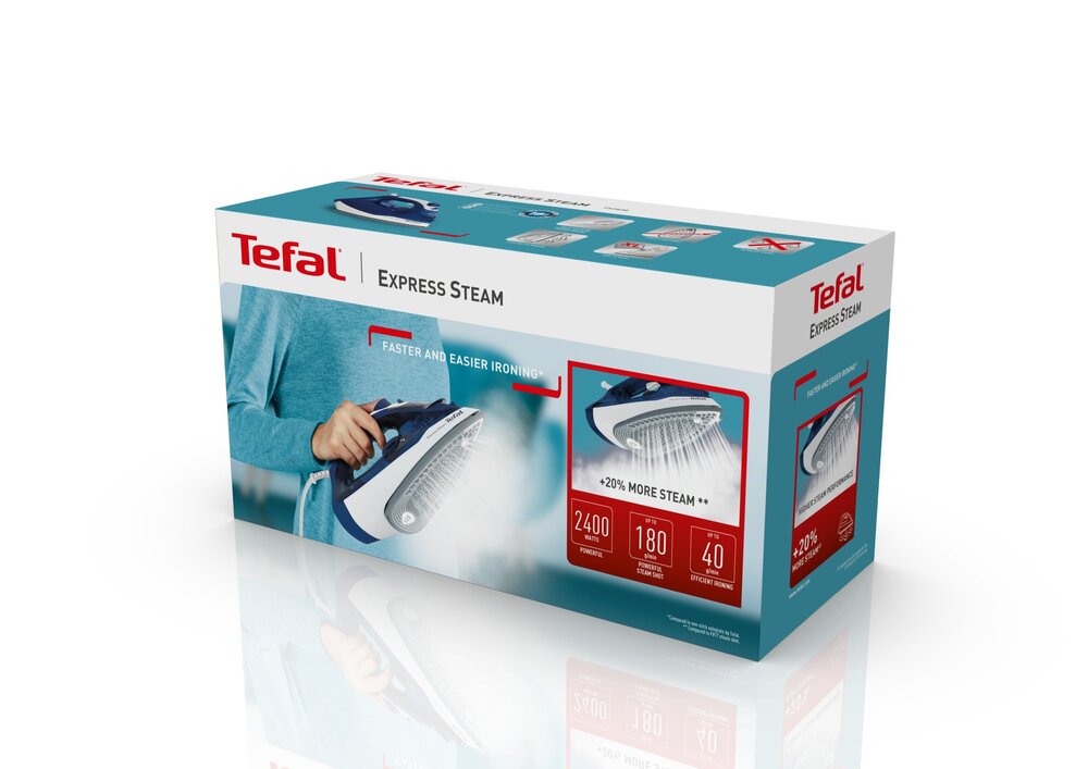 Tefal - Iron Express Dampf - blau