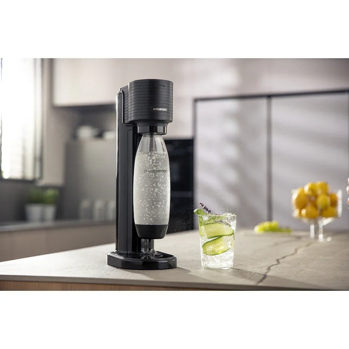 Sodastream - GAIA Black Wassersprudler mit DWS-Flasche OHNE Kohlensäure