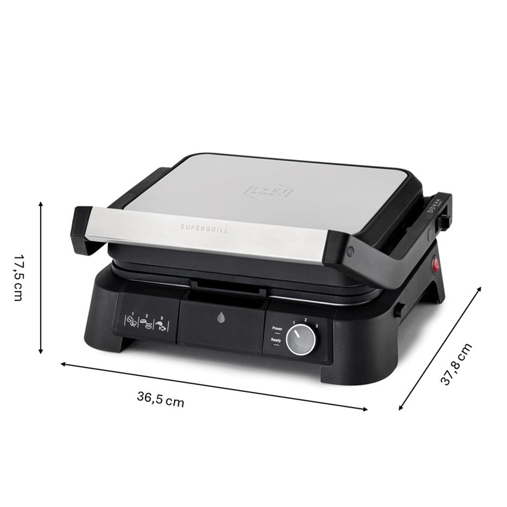 OBH Nordica - SuperGrill Kontaktgrill 3-in-1 Edelstahl