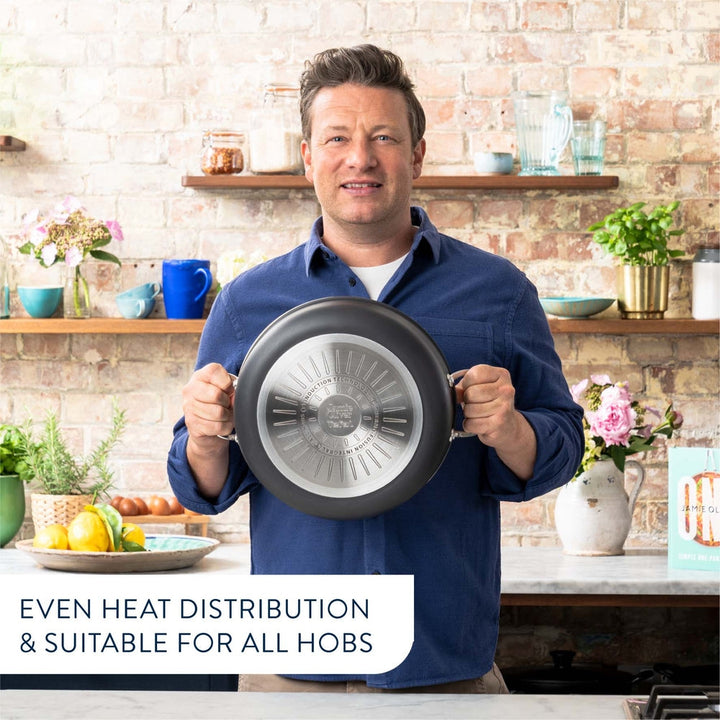 Tefal - Jamie Oliver Cooks Classic HA Bratentopf mit Glasdeckel 30 cm