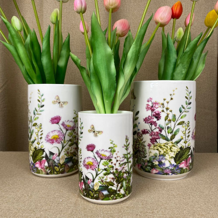 Vase aus Porzellan – Flora – Groß