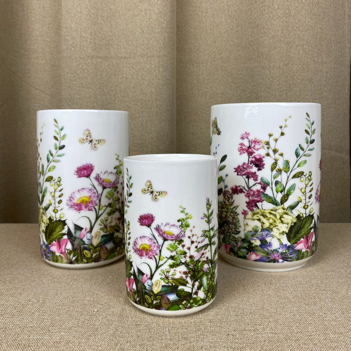 Vase aus Porzellan – Flora – Groß