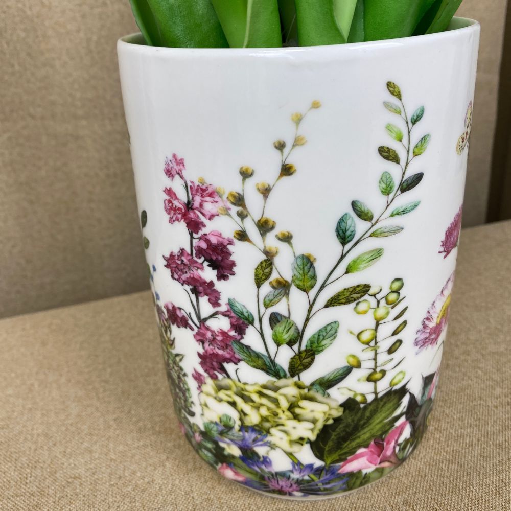 Vase aus Porzellan – Flora – Groß