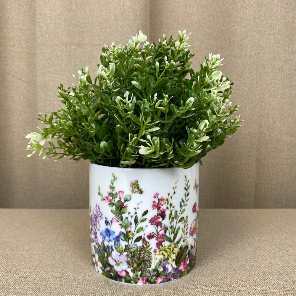 Pflanzenübertöpfe aus Porzellan – Flora groß
