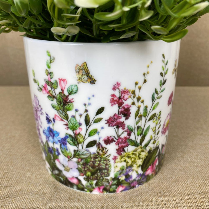 Pflanzenübertöpfe aus Porzellan – Flora groß